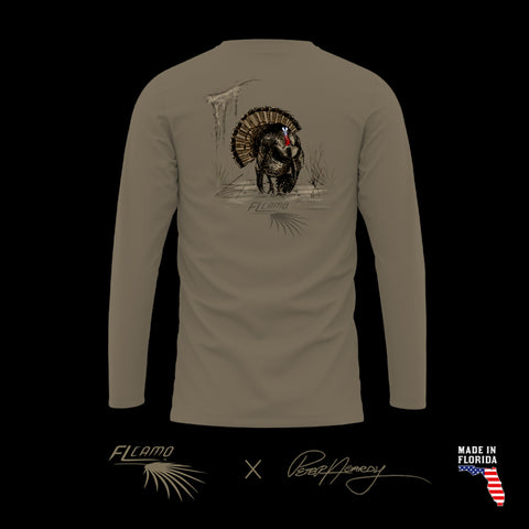 'Osceola Standoff' - Performance Long Sleeve Shirt - POD
