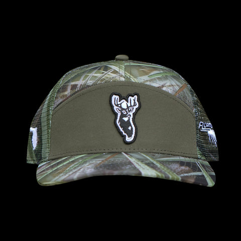 Lower Florida Bucks X FL Camo  - FL Camo Palmetto Hybrid Trucker Hat