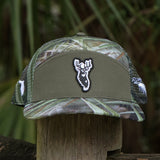 Lower Florida Bucks X FL Camo  - FL Camo Palmetto Hybrid Trucker Hat