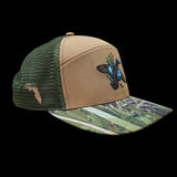 "Banded Blue Rocket" - FL Camo Glades Hybrid Trucker Hat