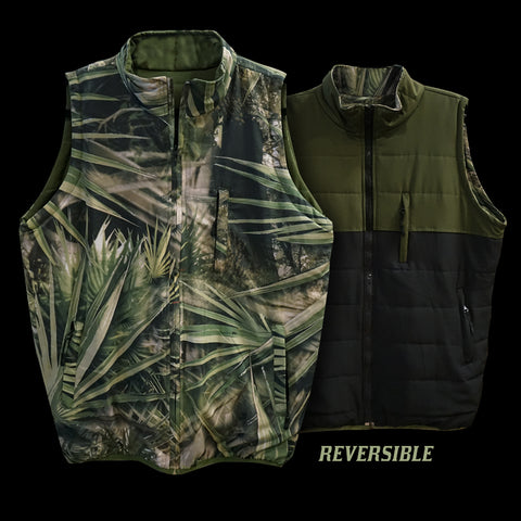 Reversible Puff Vest - Palmetto