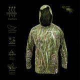 Lightweight Performance Long Sleeve Hooded shirt - FL camo Glades