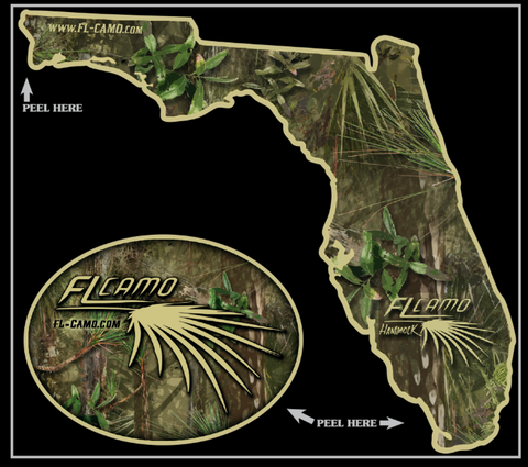 Small State of Florida - Hammock 3in dye cut  (Combo Pack)