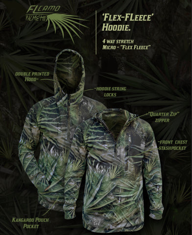 “Flex-Fleece”, 1/4 zip hoodie - Palmetto