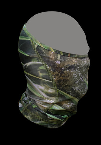 Vented face and neck cover- FL Camo Palmetto