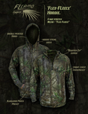 “Flex-Fleece”, 1/4 zip hoodie - FL Camo Hammock