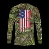 “Land of The Free" FL Camo Palmetto Perfromance Long sleeve - POD
