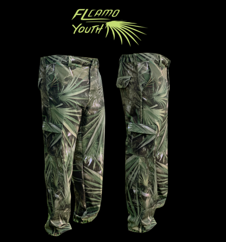 Youth Ultra Lightweight Performance Pants- FL Camo Palmetto