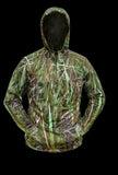 “Flex-Fleece”, 1/4 zip hoodie - FL Camo Glades