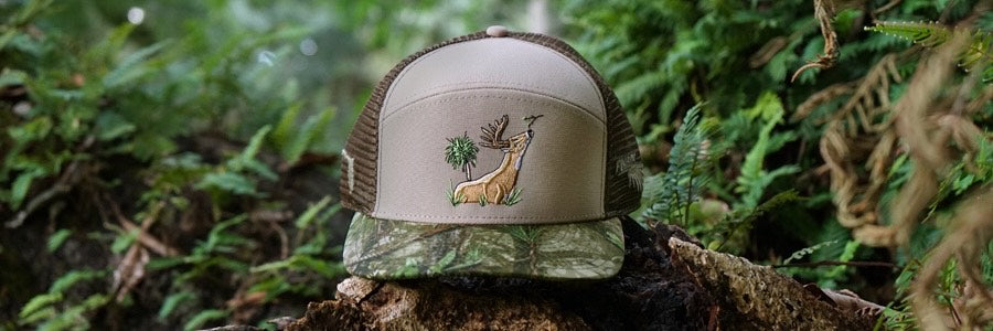 LIMITED EDITION- “FLORIDA BUCK” FL Camo Hammock Hybrid Trucker Hat