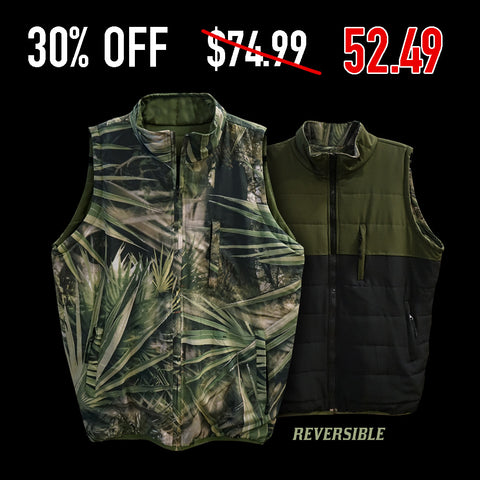 Reversible Puff Vest - Palmetto