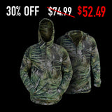 “Flex-Fleece”, 1/4 zip hoodie -FL Camo Palmetto