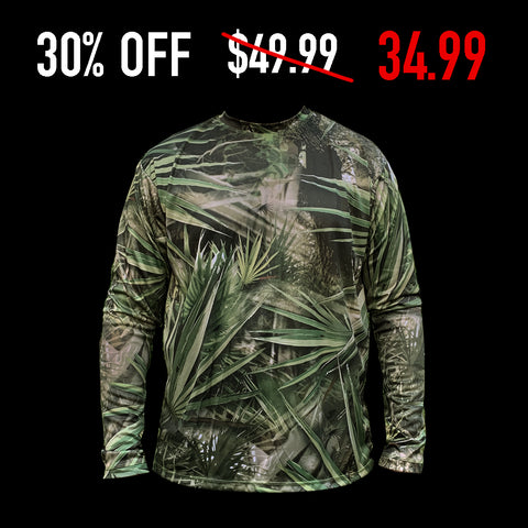 Lightweight Performance Long Sleeve Shirt - FL Camo Palmetto