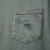 "The Florida Sportsman" FL Camo Comfort Colors Pocket T-Shirt- Moss