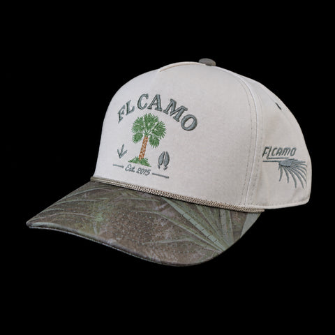 FL Camo "Hunt Club" Vintage Style Cotton Rope Hat