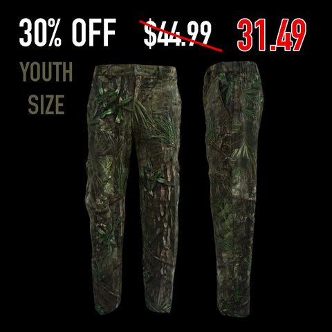 Youth Ultra Lightweight Performance Pants- FL Camo Hammock