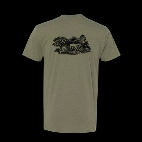 "The Woodsman" FL Camo Light Olive T-Shirt