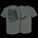 "The Florida Sportsman" FL Camo Comfort Colors Pocket T-Shirt- Moss