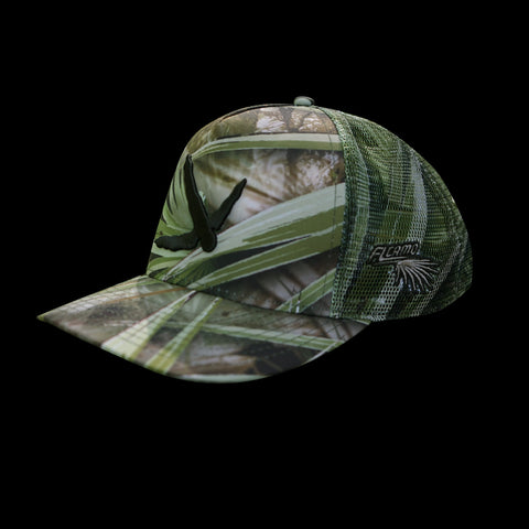 New- Turkey Track Trucker hat - FL Camo Palmetto