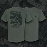 "The Florida Sportsman" FL Camo Comfort Colors Pocket T-Shirt- Moss