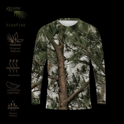 Lightweight Performance Long Sleeve shirt - FL camo HighPine