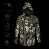 Lightweight Performance Long Sleeve Hooded shirt - FL camo HighPine