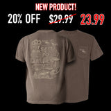 "The Florida Sportsman" Comfort Colors Pocket T-Shirt- Espresso