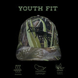 Youth - Ultra Lightweight Perforated, Fully Printed Hat- FL Camo Palmetto