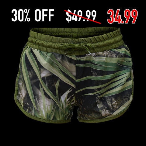 Ultra Lightweight Performance Women's Shorts - FL Camo Palmetto