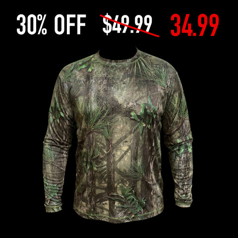 Lightweight Performance Long Sleeve Shirt - FL Camo Hammock