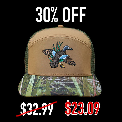 "Banded Blue Rocket" - FL Camo Glades Hybrid Trucker Hat
