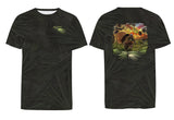 "Pure Florida" Osceola Turkey T-Shirt - Ghosted Charcoal Palmetto Pattern