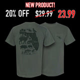 "The Florida Sportsman" FL Camo Comfort Colors Pocket T-Shirt- Moss