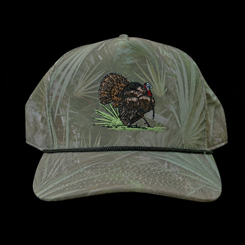 Vintage Palmetto Osceola Turkey Rope Hat