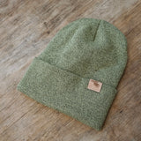 Heather Olive - Knit Beanie hat FL Camo