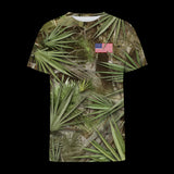 Short Sleeve “Land of The Free" USA made FL Camo Palmetto shirt