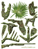 FL Camo Sticker Variety Sheet- FL Camo Palmetto