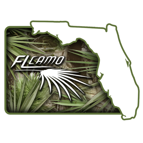 State of Florida Logo Sticker - FL Camo Palmetto