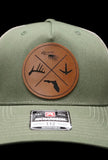 FL Camo Richardson 112 Trucker Leather Patch Hat