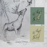 Sketch Series - Whitetail Deer - Fern Green