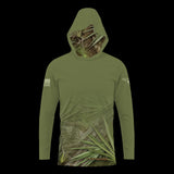 Casual Hooded shirt - Palmetto Olive Faded