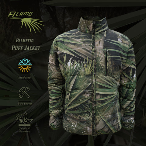 Insulated Puff Jacket- FL Camo Palmetto