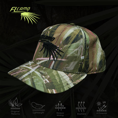 Ultra-lightweight Vented GLADES  Hat. Fully printed OSFA