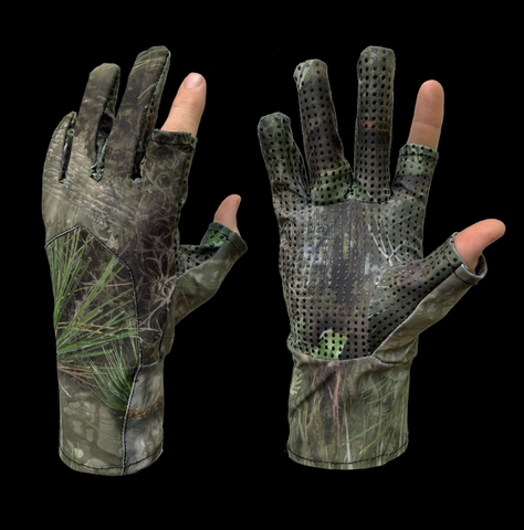 FL Camo Hammock Performance lightweight Gloves (exposed index and thumb)-