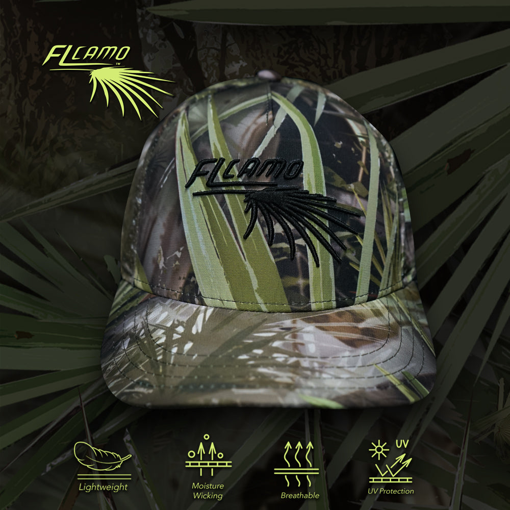 Ultra Lightweight Perforated, Fully Printed Hat- FL Camo Palmetto – FL ...